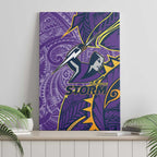 Melbourne Storm Canvas Wall Art Polynesian Tribal Tattoo Pacific Sport Art