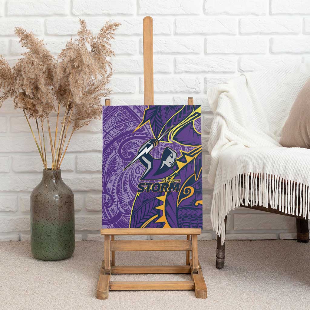 Melbourne Storm Canvas Wall Art Polynesian Tribal Tattoo Pacific Sport Art