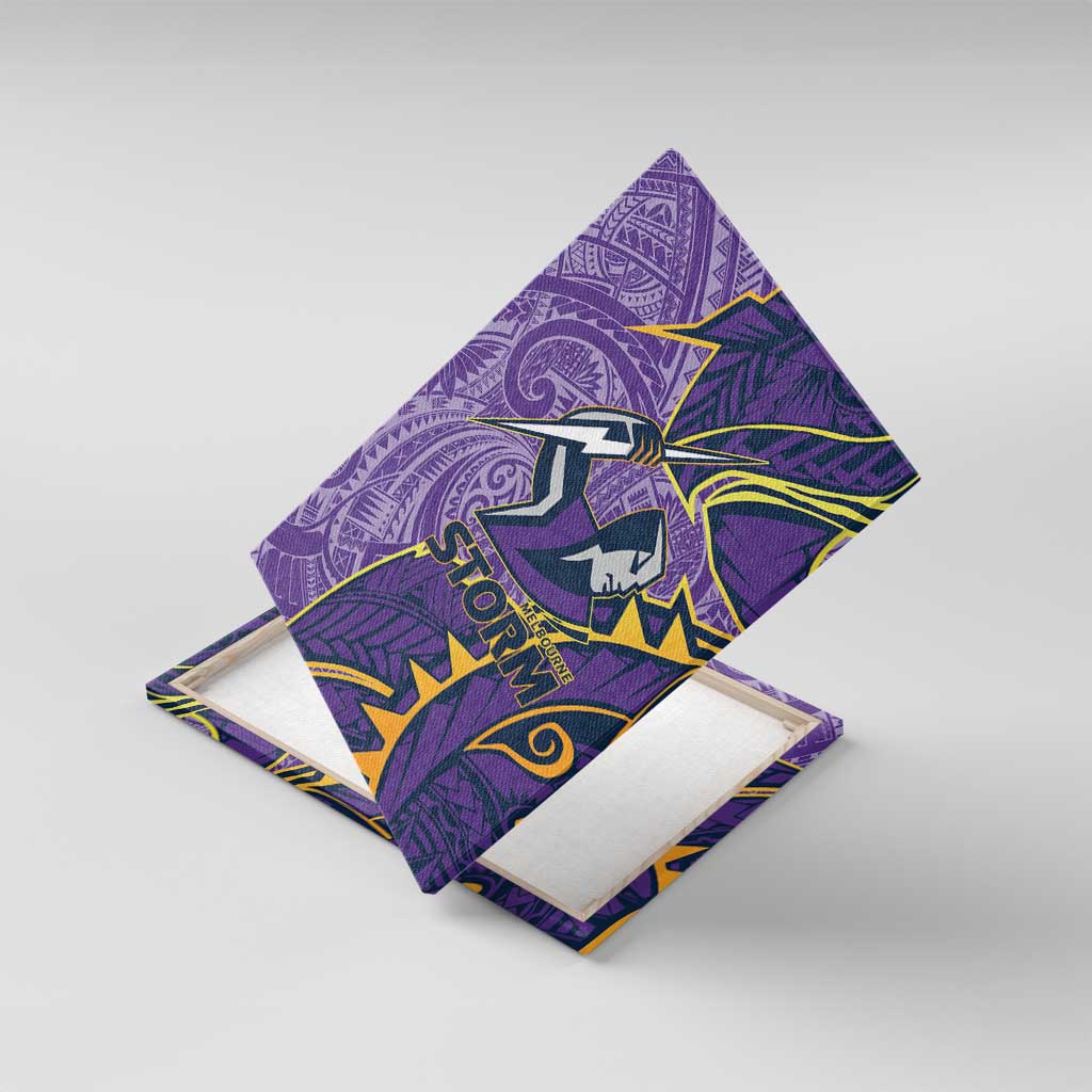 Melbourne Storm Canvas Wall Art Polynesian Tribal Tattoo Pacific Sport Art