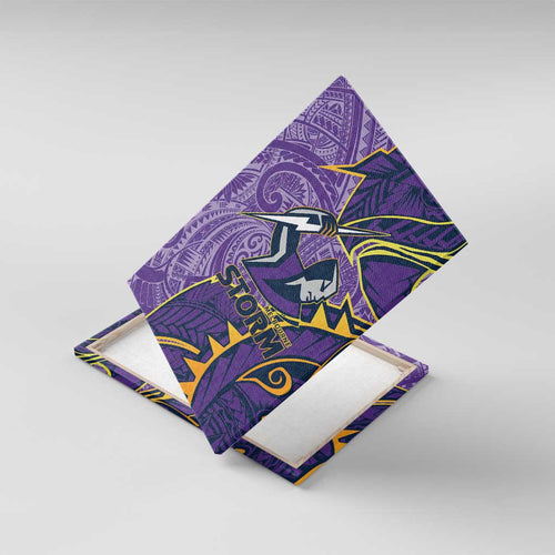 Melbourne Storm Canvas Wall Art Polynesian Tribal Tattoo Pacific Sport Art