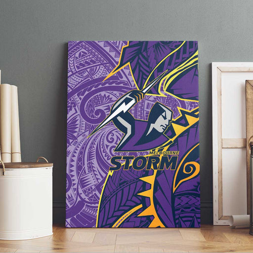 Melbourne Storm Canvas Wall Art Polynesian Tribal Tattoo Pacific Sport Art