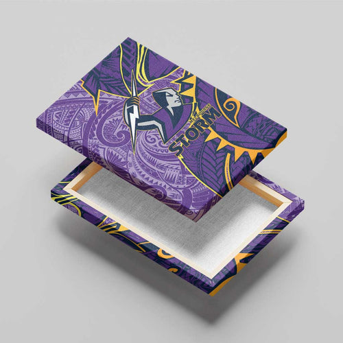 Melbourne Storm Canvas Wall Art Polynesian Tribal Tattoo Pacific Sport Art