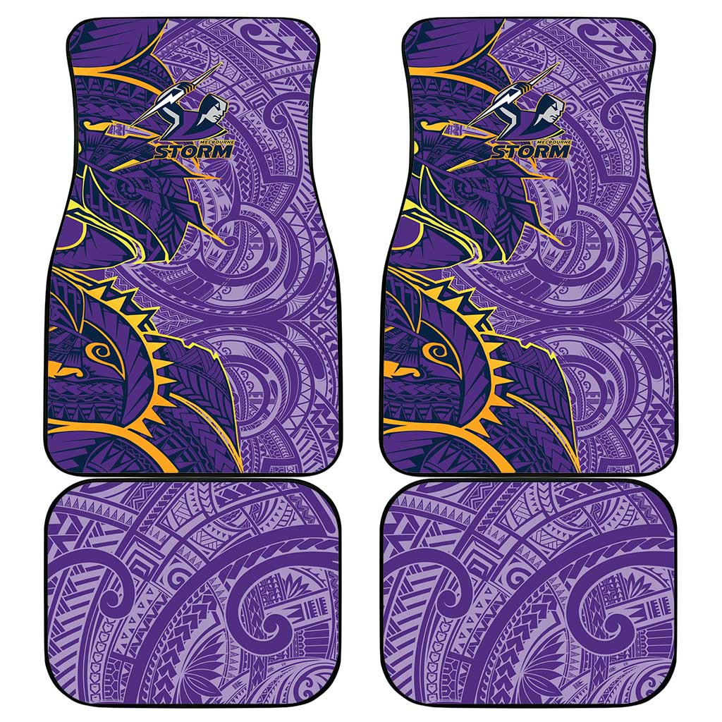 Melbourne Storm Car Mats Polynesian Tribal Tattoo Pacific Sport Art