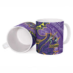Melbourne Storm Ceramic Mug Polynesian Tribal Tattoo Pacific Sport Art