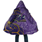 Melbourne Storm Cloak Polynesian Tribal Tattoo Pacific Sport Art