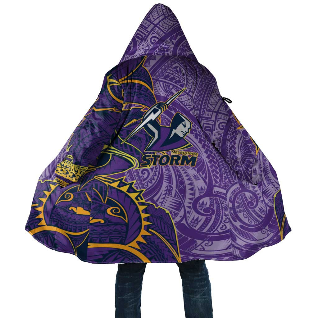Melbourne Storm Cloak Polynesian Tribal Tattoo Pacific Sport Art