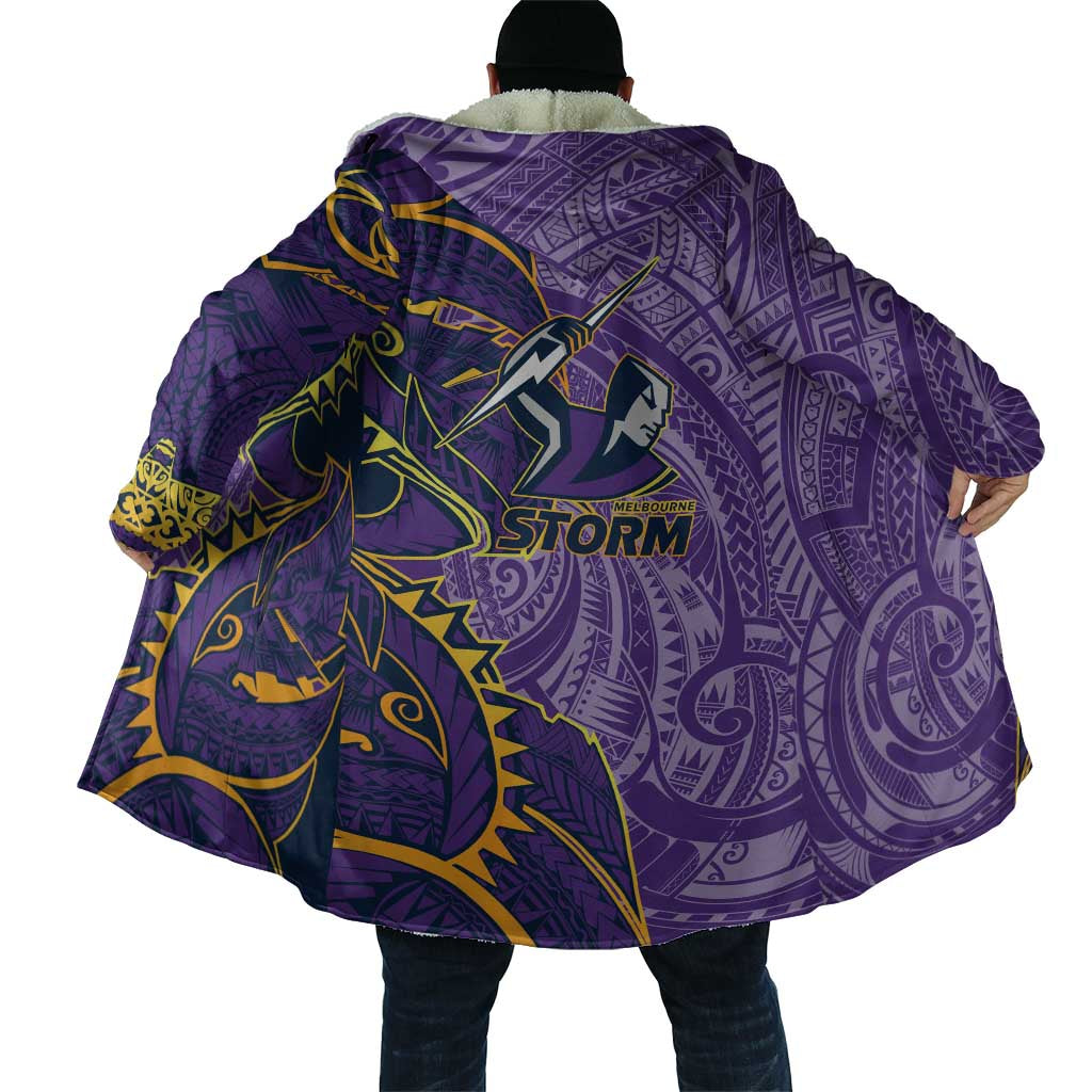 Melbourne Storm Cloak Polynesian Tribal Tattoo Pacific Sport Art