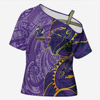 Melbourne Storm Cross Shoulder Shirt Polynesian Tribal Tattoo Pacific Sport Art