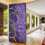 Melbourne Storm Door Cover Polynesian Tribal Tattoo Pacific Sport Art