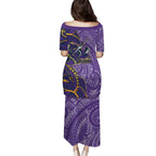 Melbourne Storm Family Matching Puletasi and Hawaiian Shirt Polynesian Tribal Tattoo Pacific Sport Art