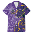 Melbourne Storm Family Matching Tank Maxi Dress and Hawaiian Shirt Polynesian Tribal Tattoo Pacific Sport Art