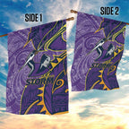 Melbourne Storm Garden Flag Polynesian Tribal Tattoo Pacific Sport Art