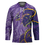 Melbourne Storm Hockey Jersey Polynesian Tribal Tattoo Pacific Sport Art