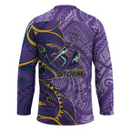 Melbourne Storm Hockey Jersey Polynesian Tribal Tattoo Pacific Sport Art