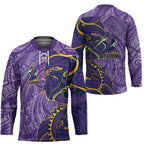 Melbourne Storm Hockey Jersey Polynesian Tribal Tattoo Pacific Sport Art