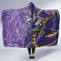 Melbourne Storm Hooded Blanket Polynesian Tribal Tattoo Pacific Sport Art
