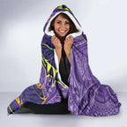 Melbourne Storm Hooded Blanket Polynesian Tribal Tattoo Pacific Sport Art