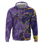 Melbourne Storm Hoodie Polynesian Tribal Tattoo Pacific Sport Art