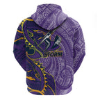 Melbourne Storm Hoodie Polynesian Tribal Tattoo Pacific Sport Art