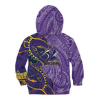 Melbourne Storm Kid Hoodie Polynesian Tribal Tattoo Pacific Sport Art
