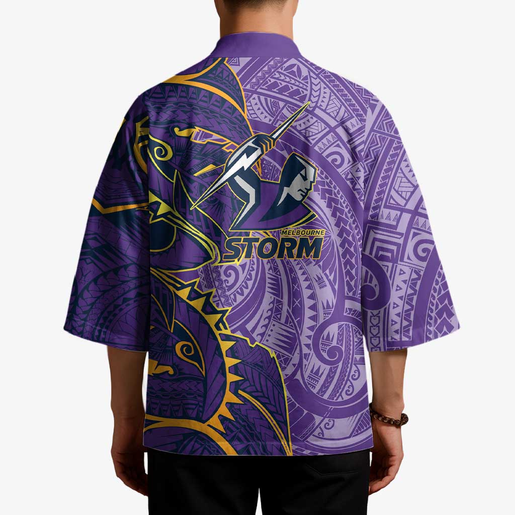 Melbourne Storm Kimono Polynesian Tribal Tattoo Pacific Sport Art