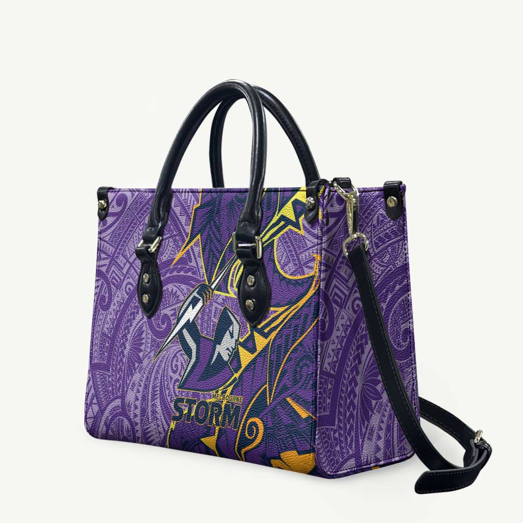 Melbourne Storm Leather Bag Polynesian Tribal Tattoo Pacific Sport Art
