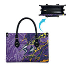 Melbourne Storm Leather Bag Polynesian Tribal Tattoo Pacific Sport Art