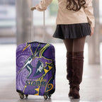 Melbourne Storm Luggage Cover Polynesian Tribal Tattoo Pacific Sport Art