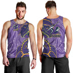 Melbourne Storm Men Tank Top Polynesian Tribal Tattoo Pacific Sport Art