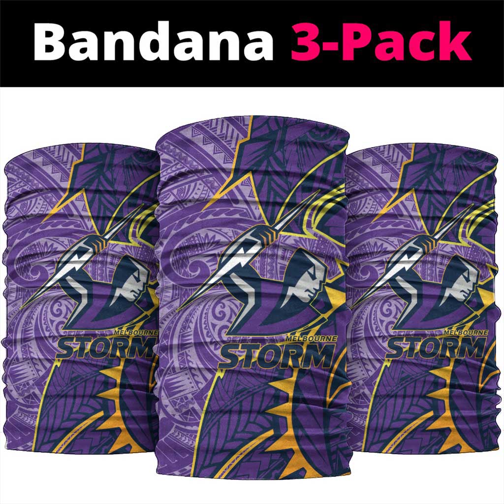 Melbourne Storm Neck Gaiter Polynesian Tribal Tattoo Pacific Sport Art