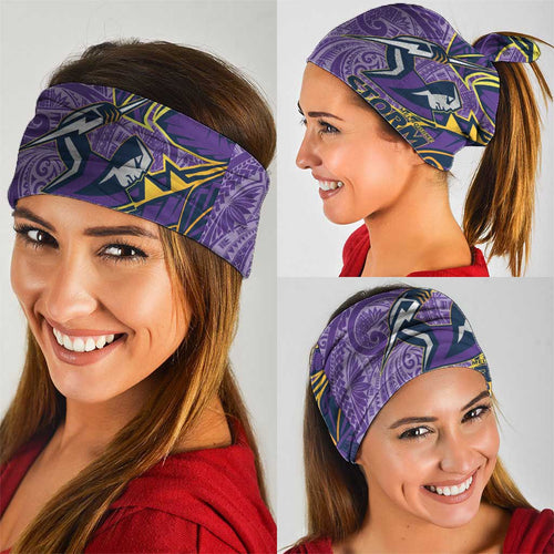 Melbourne Storm Neck Gaiter Polynesian Tribal Tattoo Pacific Sport Art
