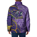 Melbourne Storm Padded Jacket Polynesian Tribal Tattoo Pacific Sport Art