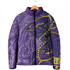 Melbourne Storm Padded Jacket Polynesian Tribal Tattoo Pacific Sport Art