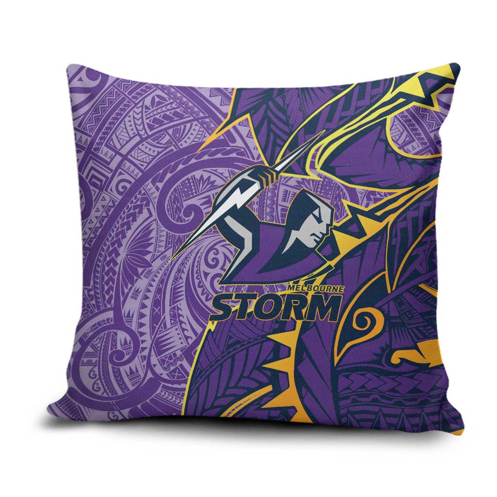 Melbourne Storm Pillow Cover Polynesian Tribal Tattoo Pacific Sport Art