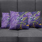 Melbourne Storm Pillow Cover Polynesian Tribal Tattoo Pacific Sport Art