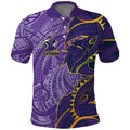 Melbourne Storm Polo Shirt Polynesian Tribal Tattoo Pacific Sport Art