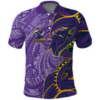 Melbourne Storm Polo Shirt Polynesian Tribal Tattoo Pacific Sport Art