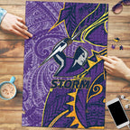 Melbourne Storm Puzzle Polynesian Tribal Tattoo Pacific Sport Art