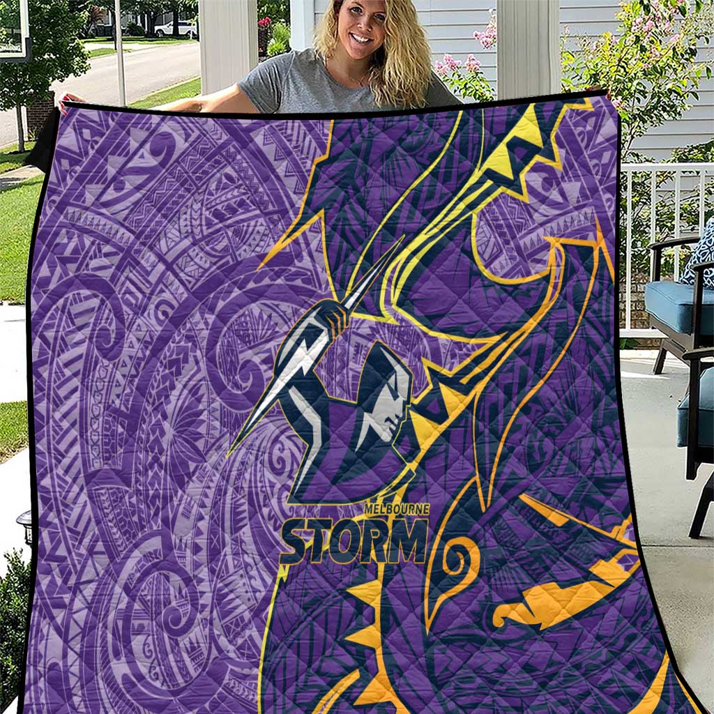 Melbourne Storm Quilt Polynesian Tribal Tattoo Pacific Sport Art