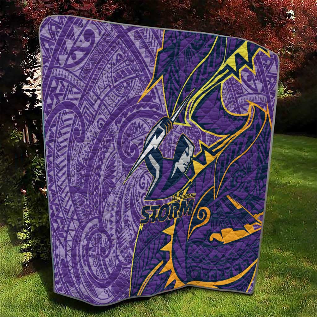 Melbourne Storm Quilt Polynesian Tribal Tattoo Pacific Sport Art