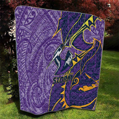 Melbourne Storm Quilt Polynesian Tribal Tattoo Pacific Sport Art