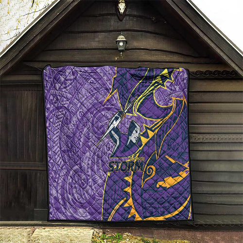 Melbourne Storm Quilt Polynesian Tribal Tattoo Pacific Sport Art
