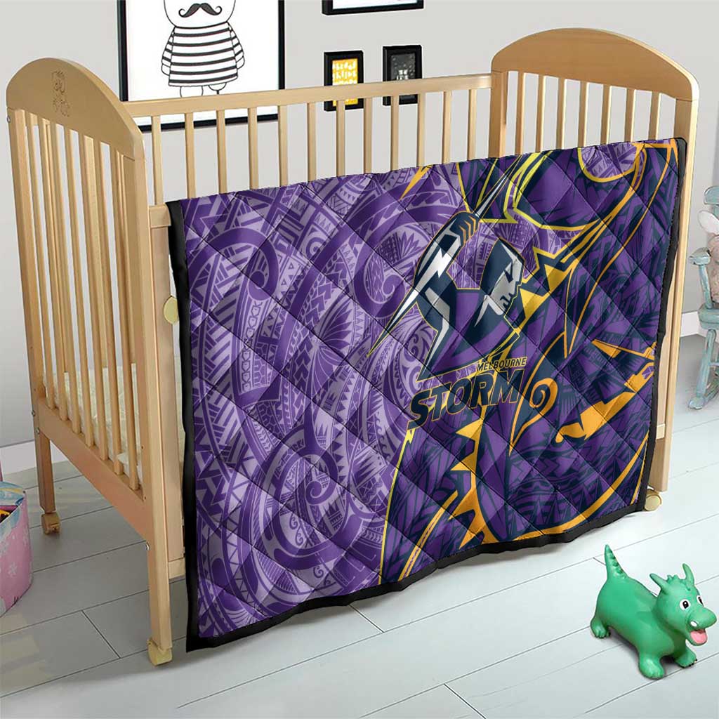 Melbourne Storm Quilt Polynesian Tribal Tattoo Pacific Sport Art