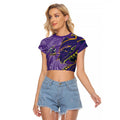 Melbourne Storm Raglan Cropped T Shirt Polynesian Tribal Tattoo Pacific Sport Art