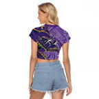 Melbourne Storm Raglan Cropped T Shirt Polynesian Tribal Tattoo Pacific Sport Art