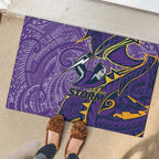 Melbourne Storm Rubber Doormat Polynesian Tribal Tattoo Pacific Sport Art