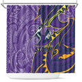 Melbourne Storm Shower Curtain Polynesian Tribal Tattoo Pacific Sport Art