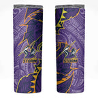 Melbourne Storm Skinny Tumbler Polynesian Tribal Tattoo Pacific Sport Art