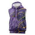 Melbourne Storm Sleeveless Hoodie Polynesian Tribal Tattoo Pacific Sport Art