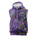 Melbourne Storm Sleeveless Hoodie Polynesian Tribal Tattoo Pacific Sport Art